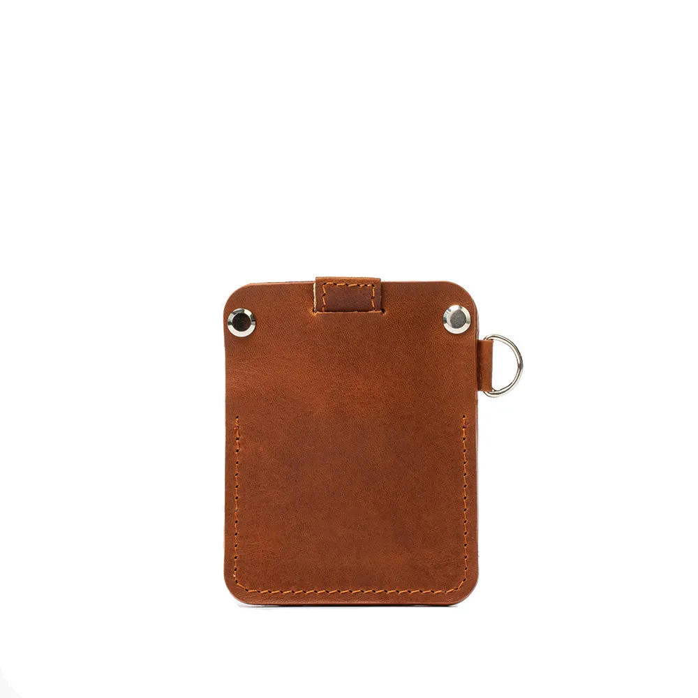 AirTag Wallet with D-ring - Compact Leather Card Holder