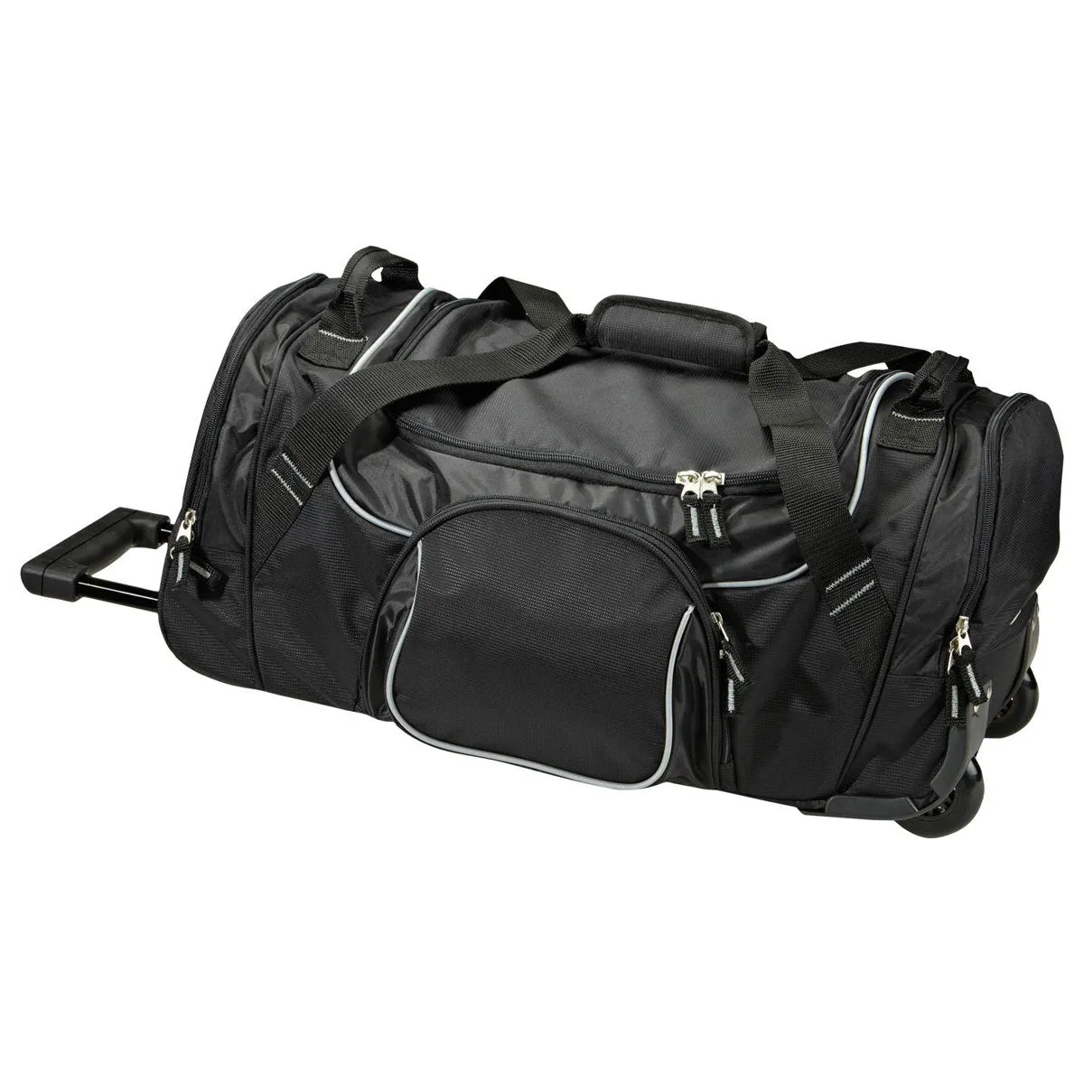 Antigua Black/Grey Rolling Duffel