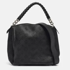 Black Monogram Mahina Leather Babylone Chain BB Bag