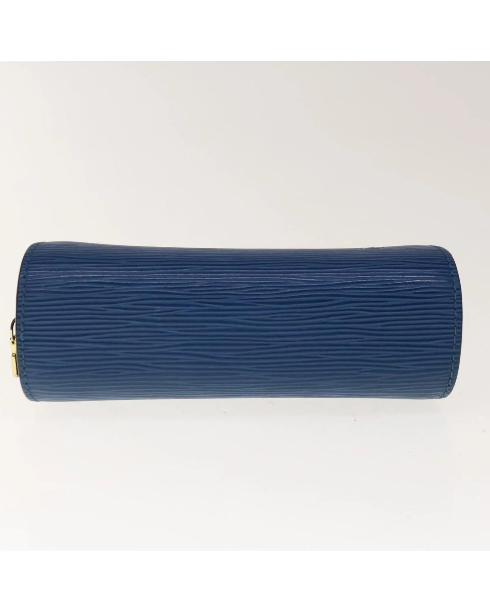 Blue Epi Leather Pouch - Small Size