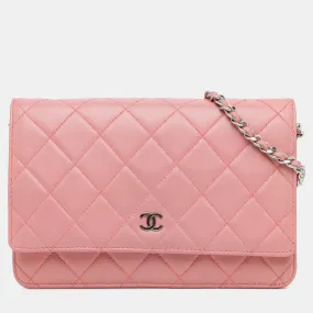 CC Quilted Lambskin Wallet On Chain