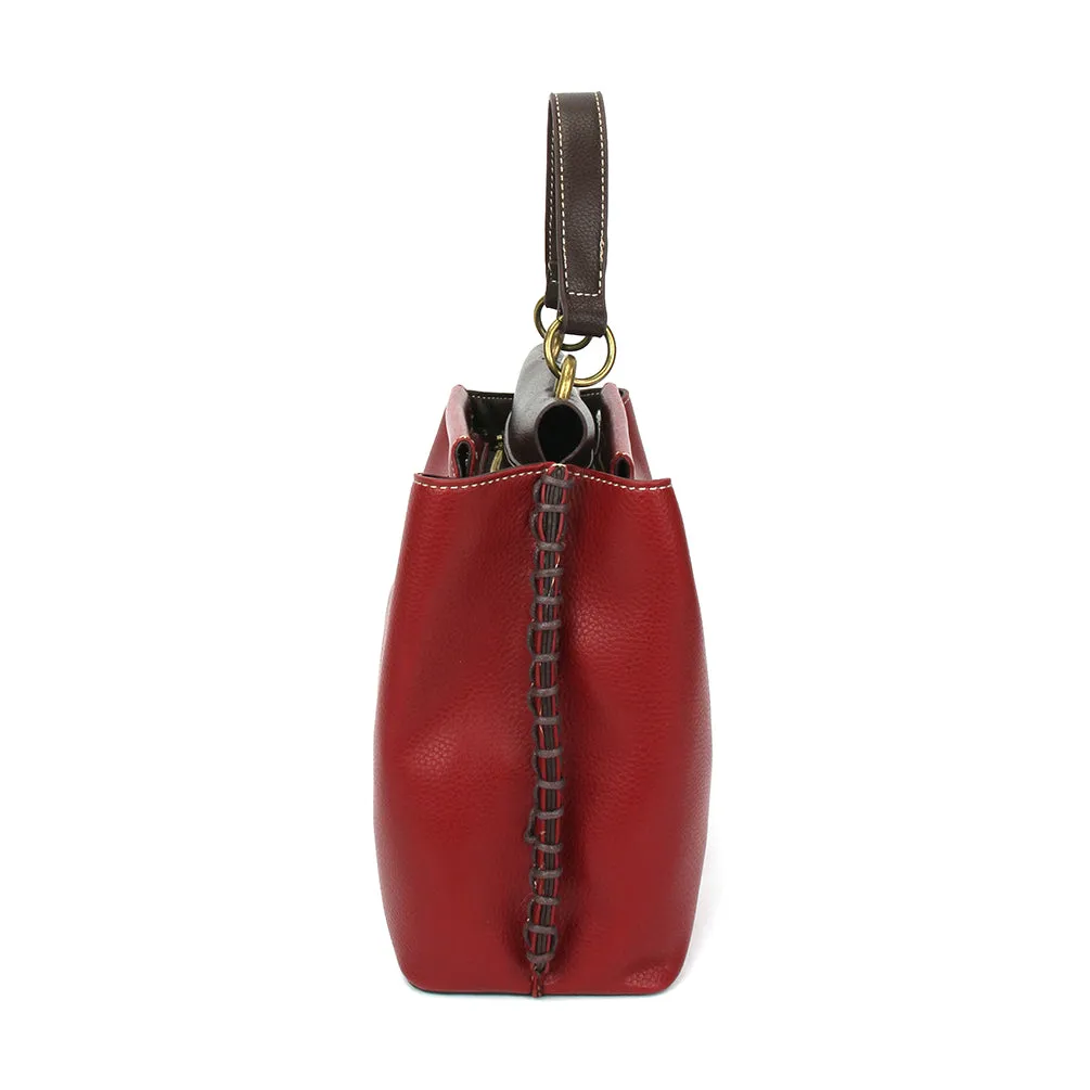 Charming Satchel - Burgundy