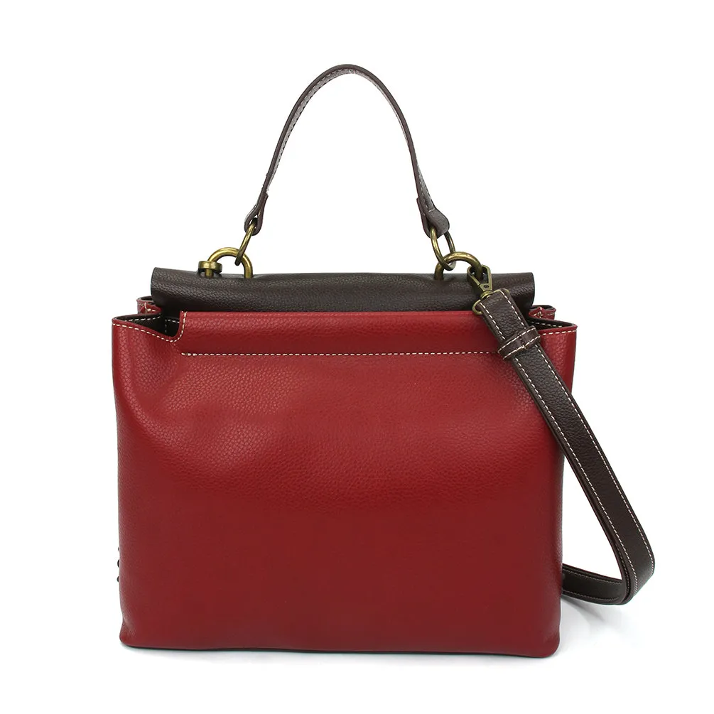 Charming Satchel - Burgundy