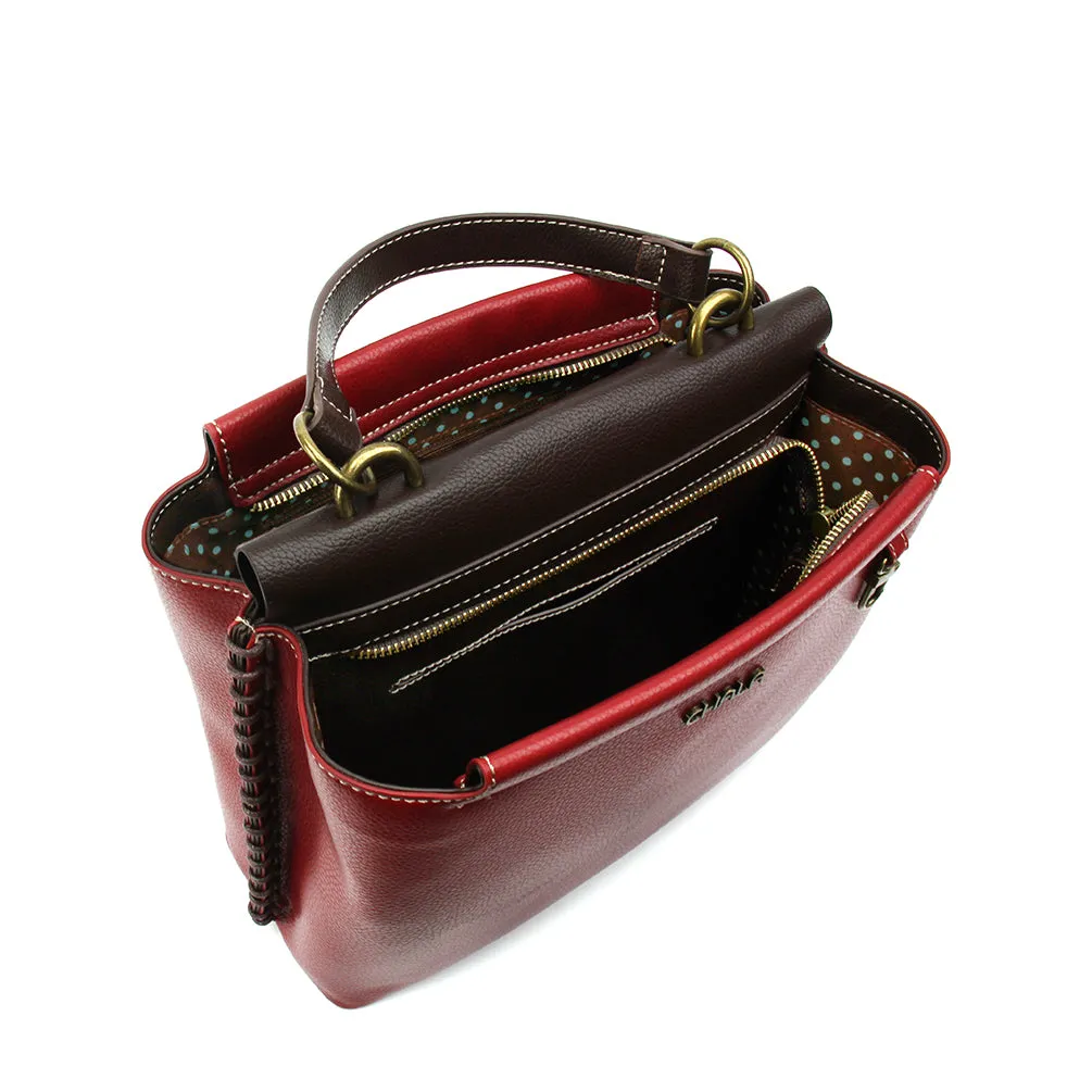 Charming Satchel - Burgundy