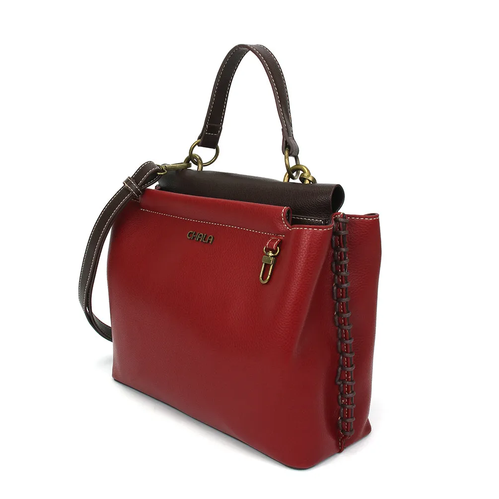 Charming Satchel - Burgundy