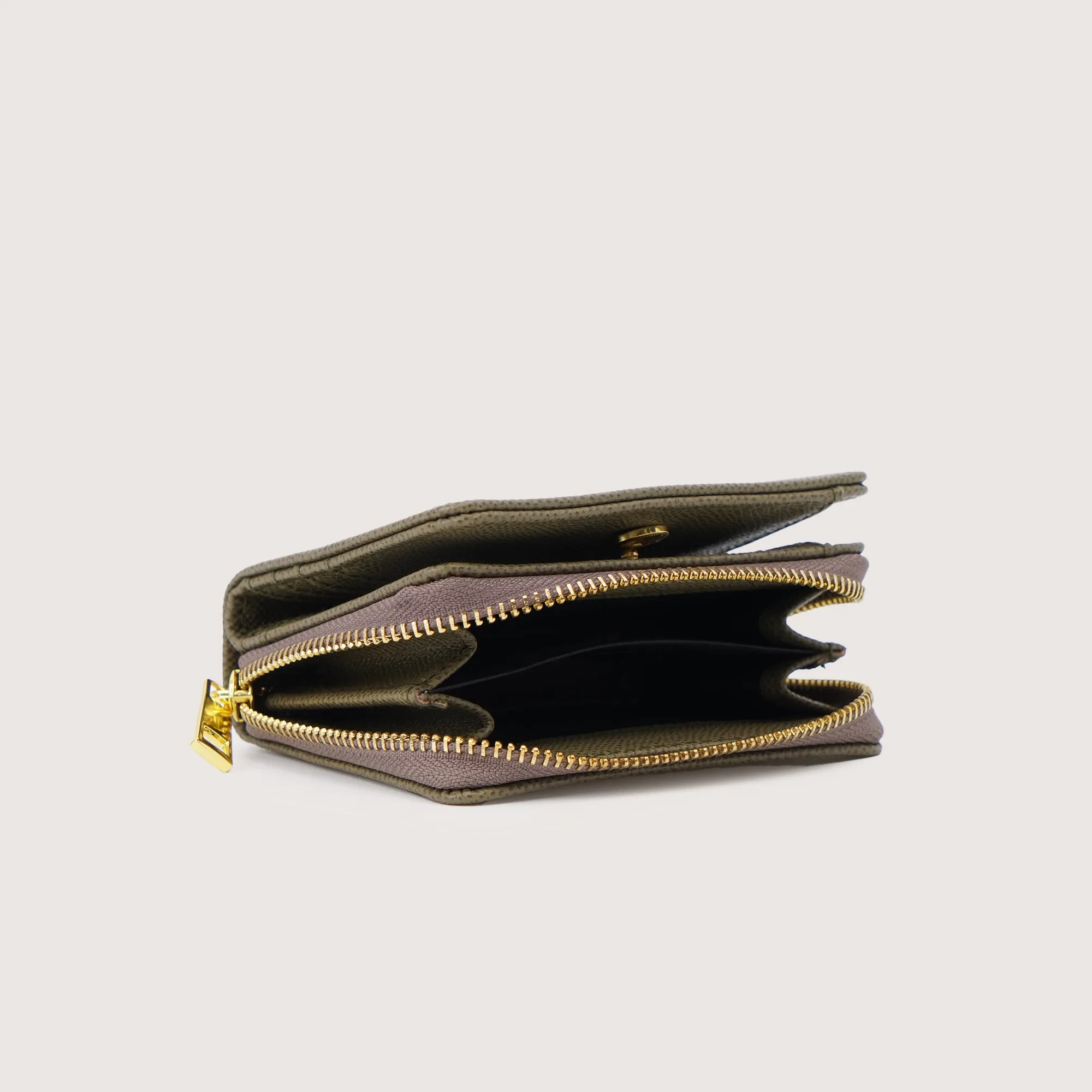 Compact Wallet With Zip