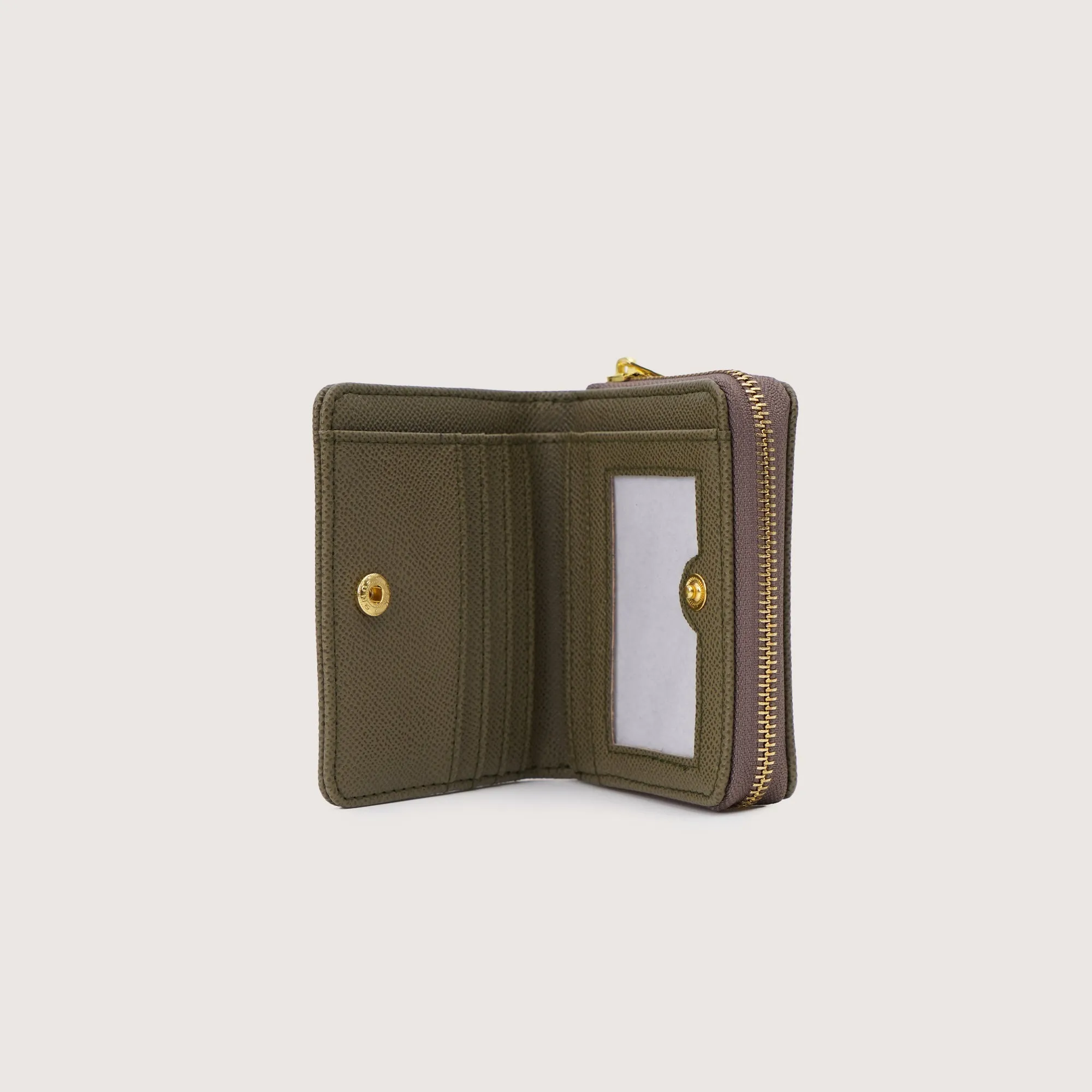 Compact Wallet With Zip