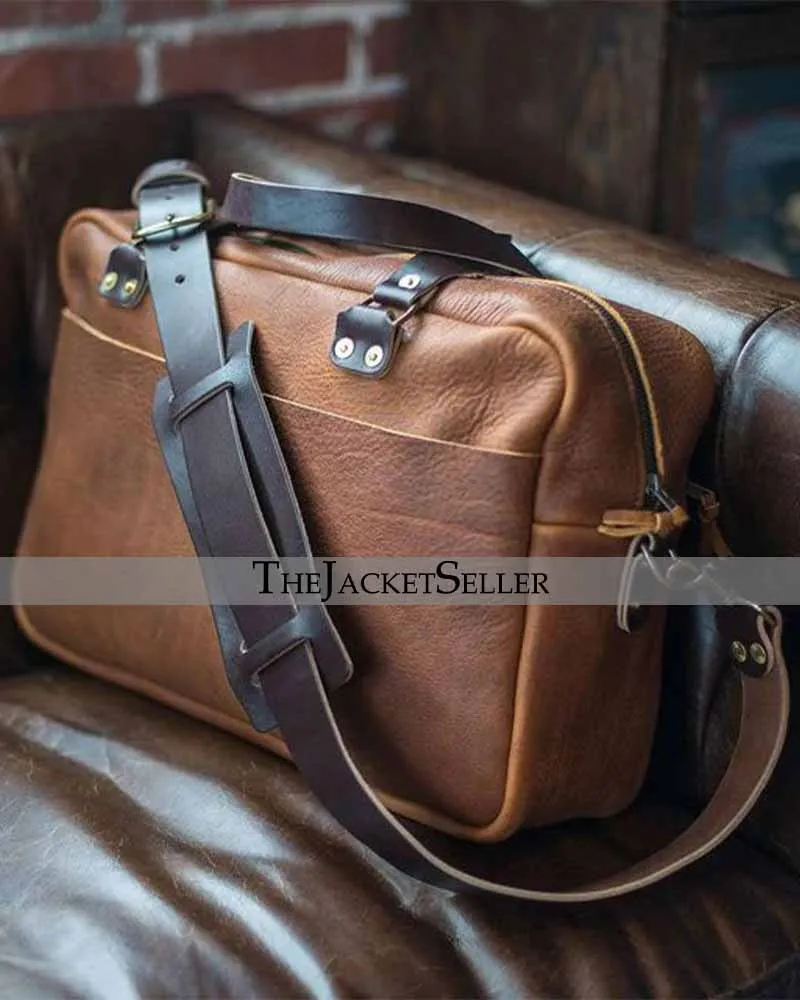 FULL GRAIN LEATHER BRIEFCASE | THE JACKET SELLER