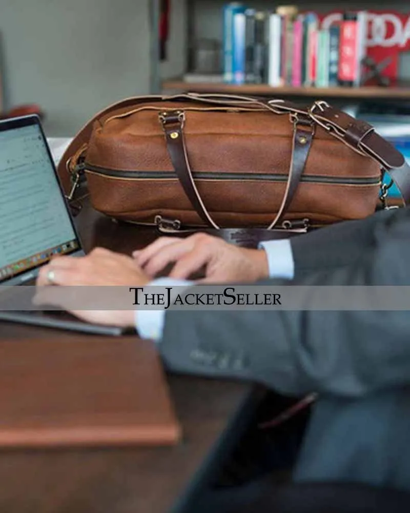 FULL GRAIN LEATHER BRIEFCASE | THE JACKET SELLER