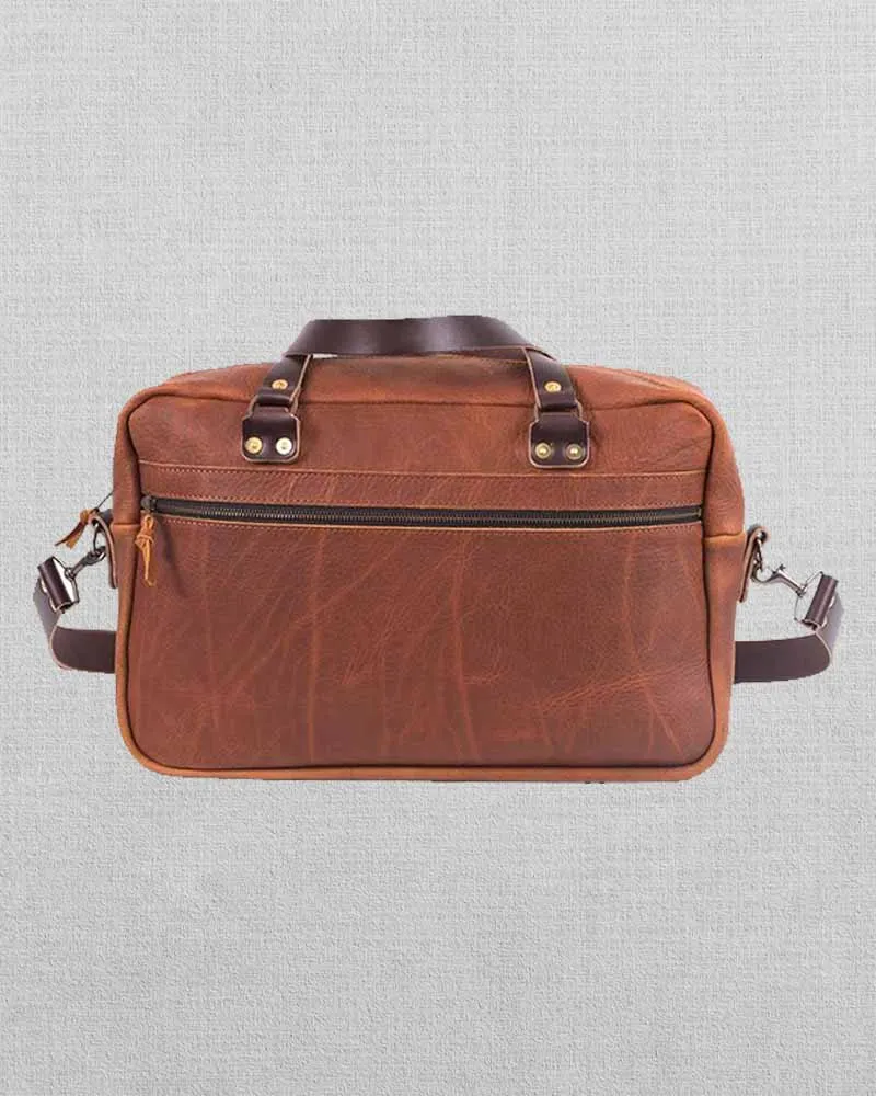 FULL GRAIN LEATHER BRIEFCASE | THE JACKET SELLER