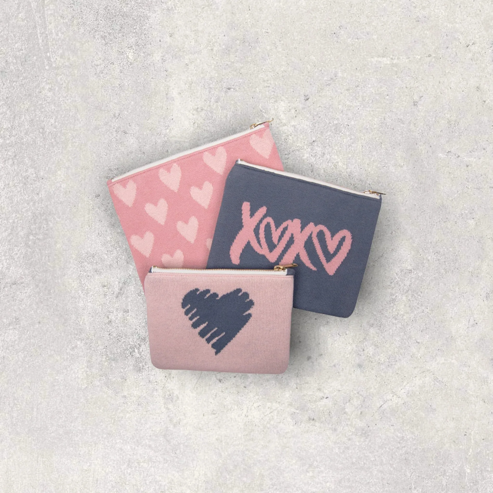 Hearts and Xoxo - Blossom Pouch Set