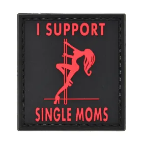 I Support Single Moms Patch Black/Red