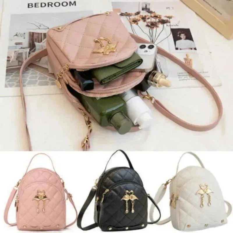 Ins-Style Swan Embroidery Backpack