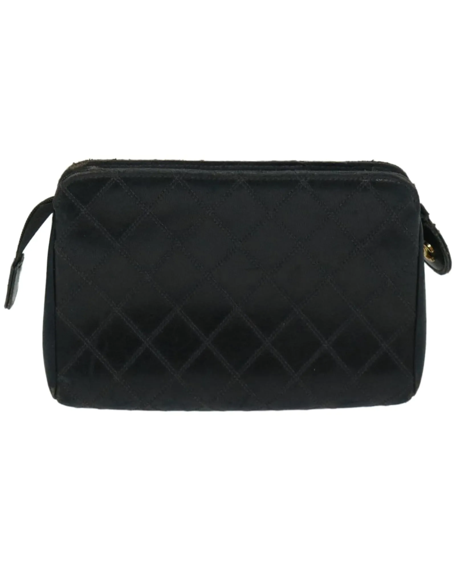 Leather Bicolore Pouch with Iconic CC Logo by CHANEL