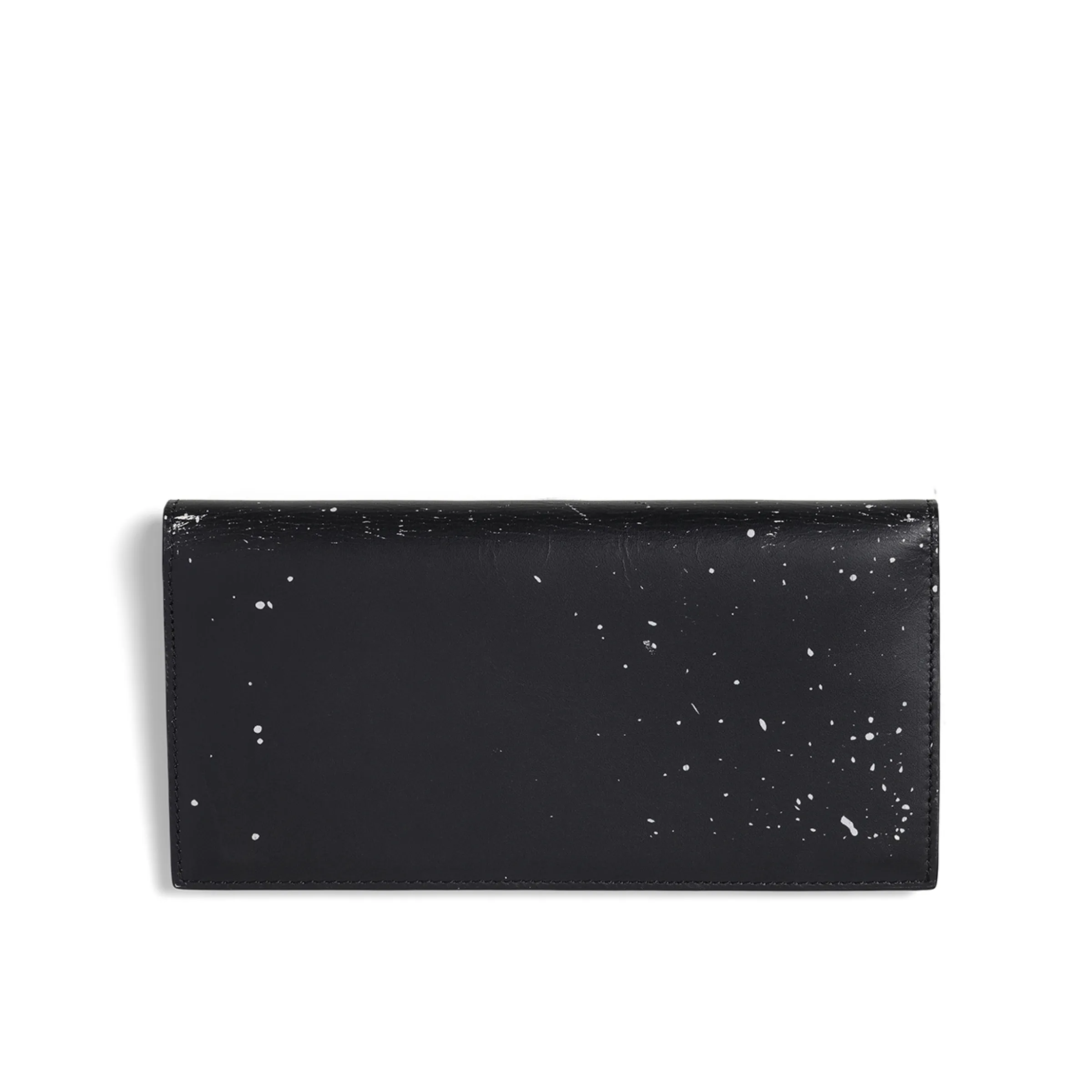 Long Zip Wallet in Black/White