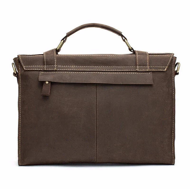 Male Casual Solid Color Laptop Briefcase