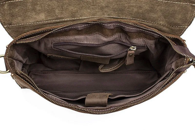 Male Casual Solid Color Laptop Briefcase