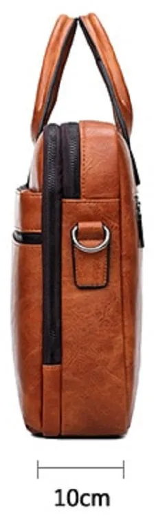 Men's Leather Briefcase For 14 Inches Laptop