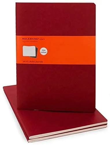 Moleskine Set of 3 Cahier Pocket Ruled Journal Extra Large CH121EN