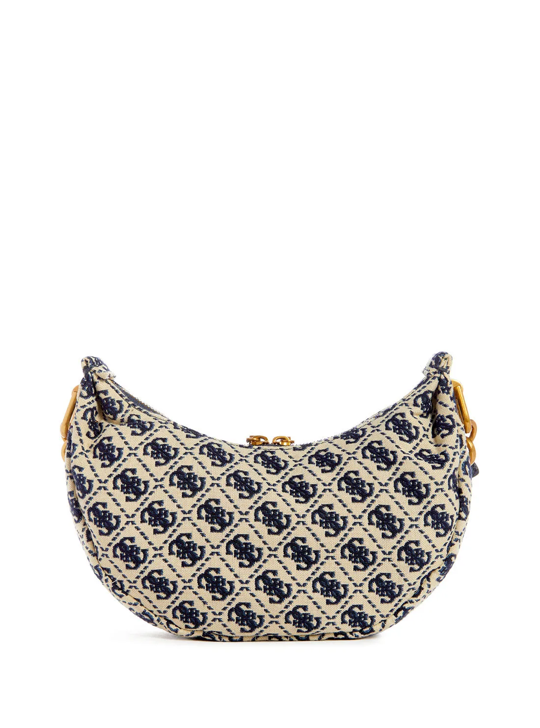 Navy Blue Logo Shemara Mini Hobo Satchel Bag