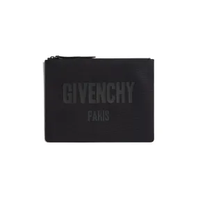 Podium Logo Zip Large Pouch in Black