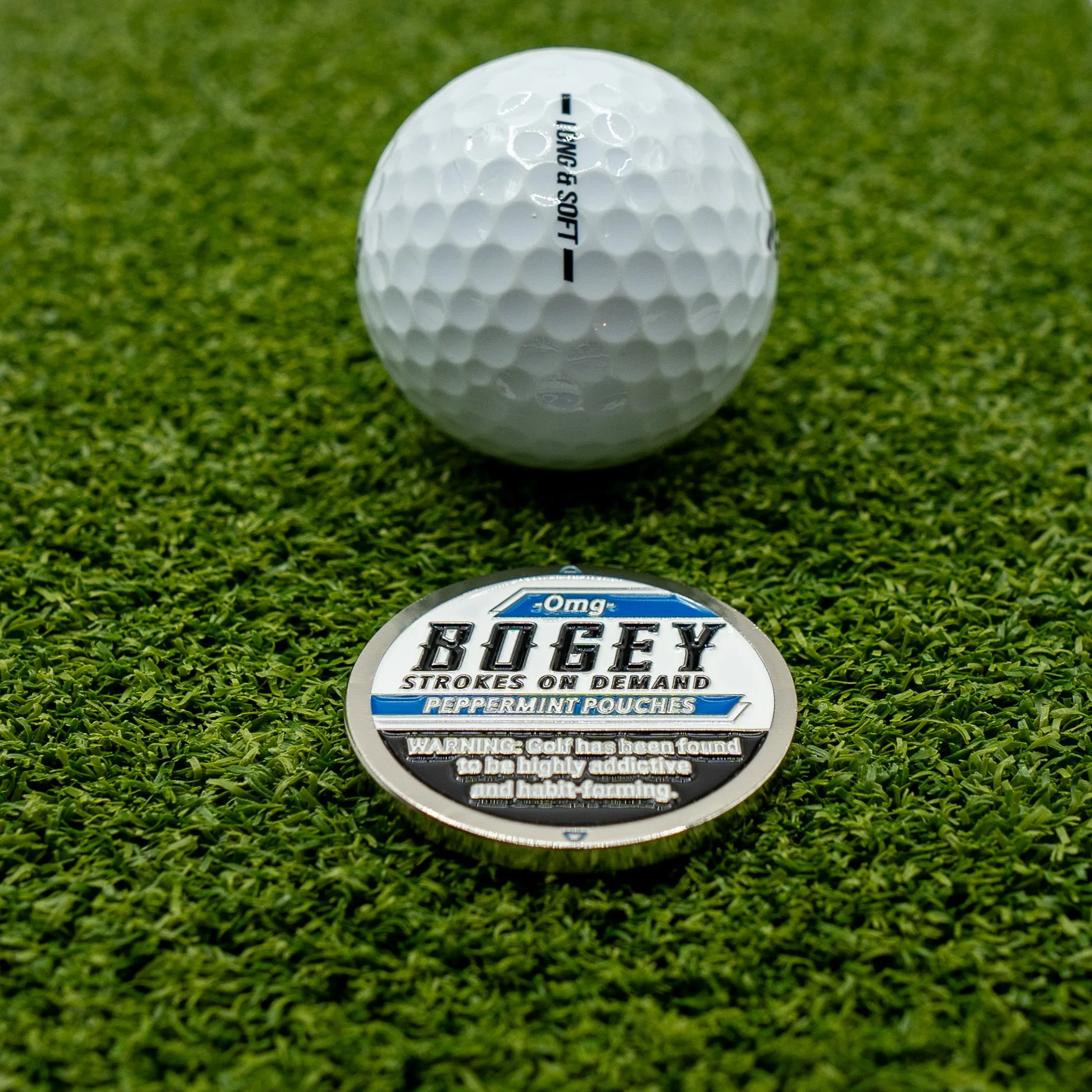 "BOGEY" BALL MARKER - Peppermint