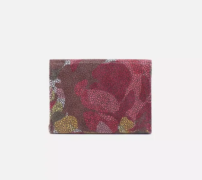 Robin Compact Wallet in Abstract Foliage