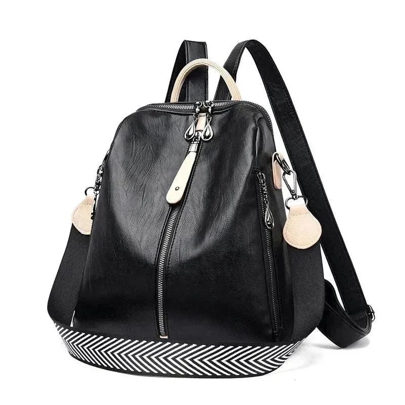 Stylish High-Quality Soft Leather Women's Backpack