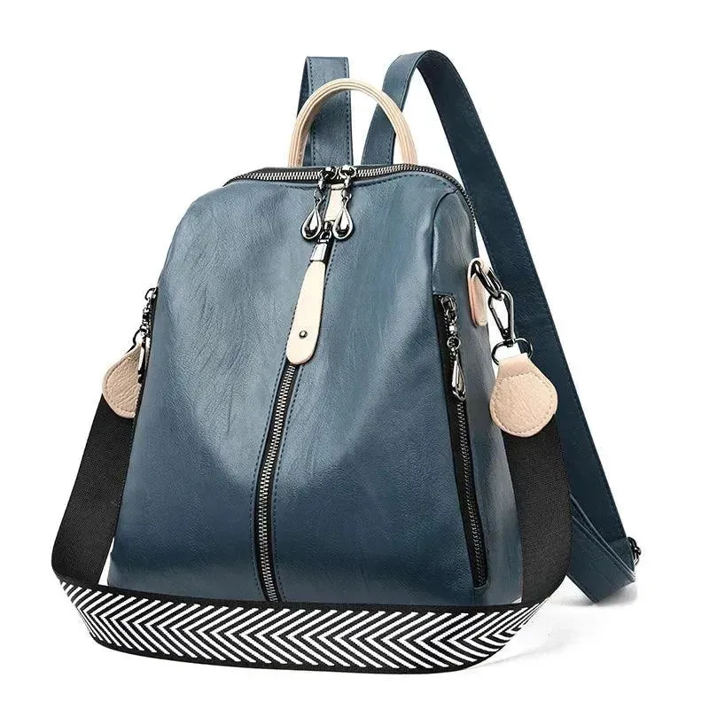 Stylish High-Quality Soft Leather Women's Backpack