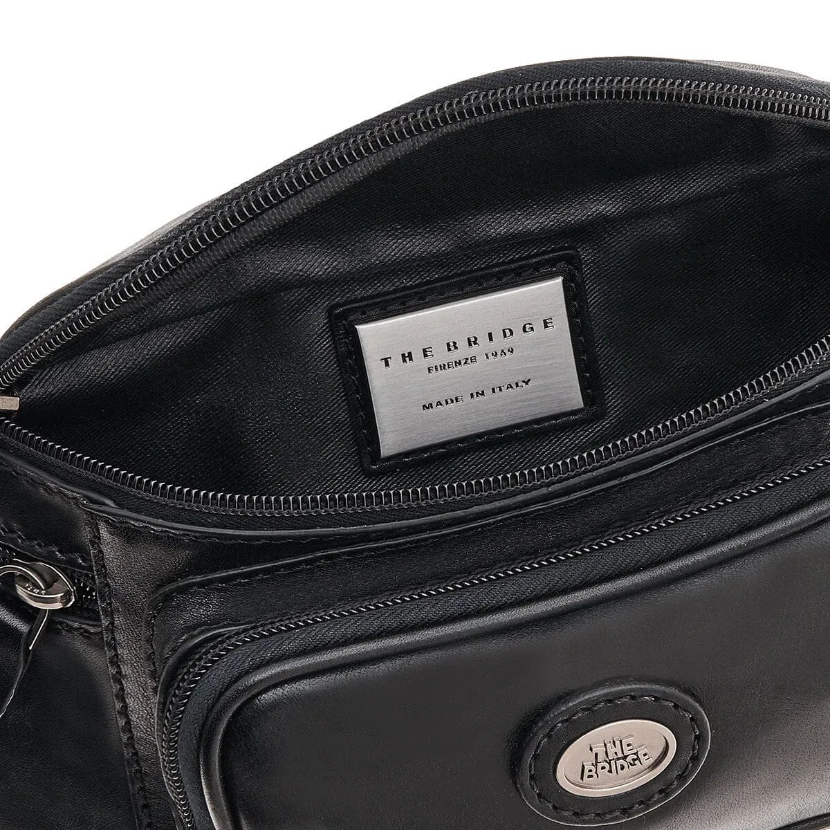 The Bridge Story Viaggio Leather Waist Pouch with Pockets