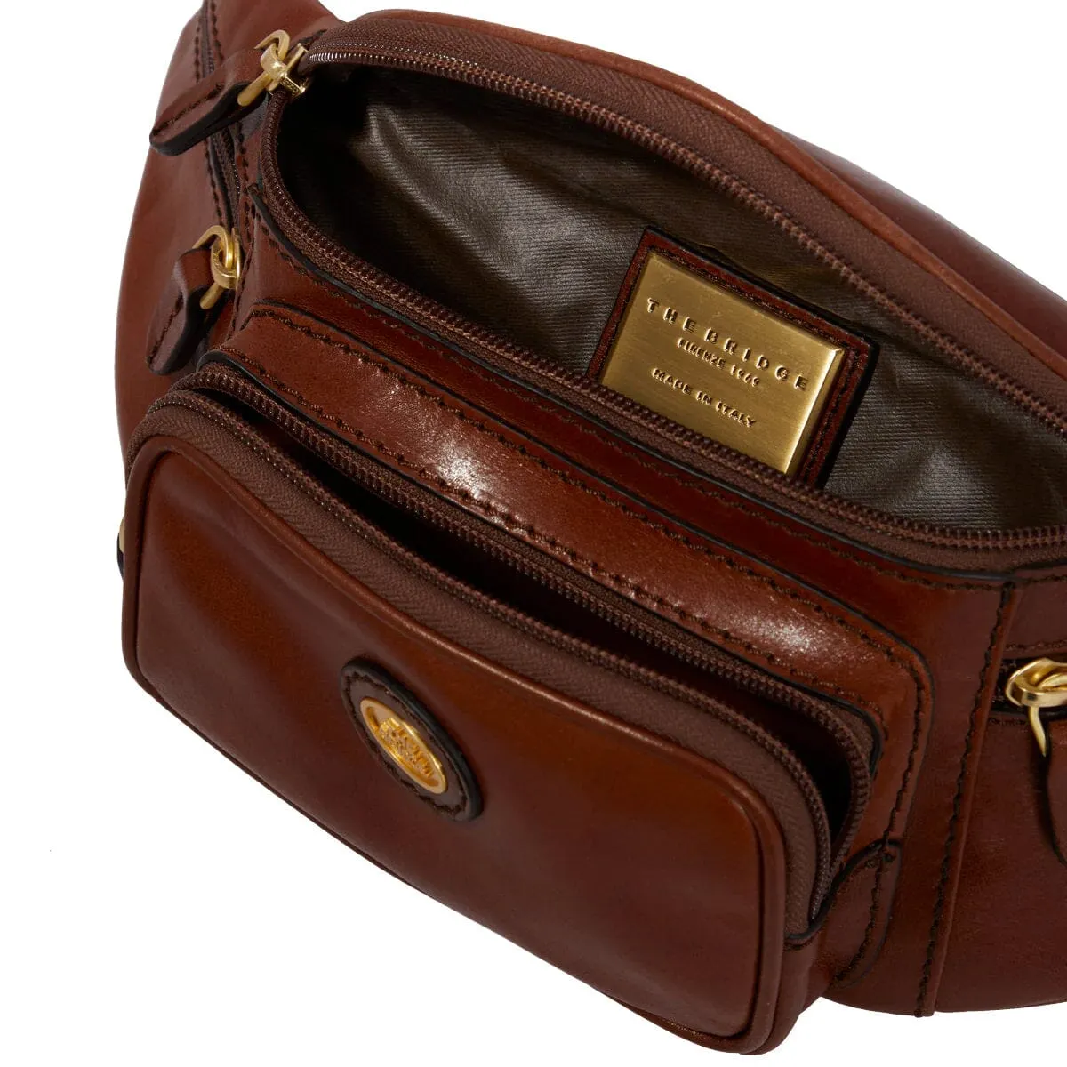 The Bridge Story Viaggio Leather Waist Pouch with Pockets