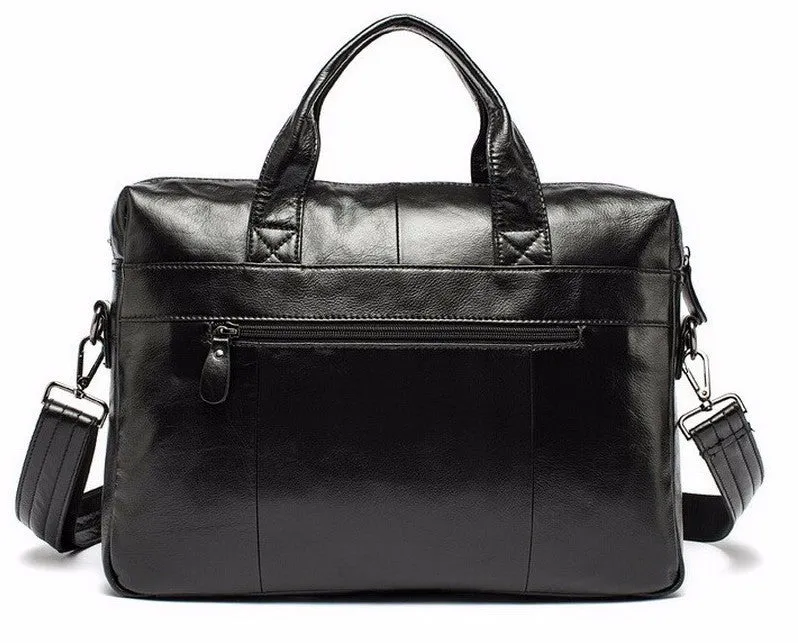 Vintage Men's Briefcase Of Genuine Leather