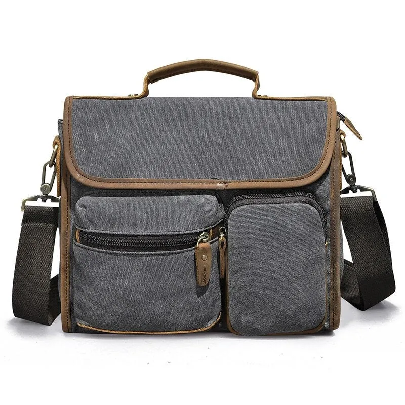 West Louis™ Vintage Lawyer Business-Men Leather Briefcase